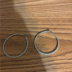 Elegant Silver Hoop Earrings